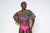 Handmade African Wax Print/Laced Ankara Cape Necklace