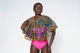 Handmade African Wax Print/Laced Ankara Cape Necklace