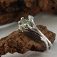 Twig Bridal Set with polished Montana Sapphire Gemstone, Made-to-Order, Gold, Wedding Bridal Set Hand Sculpted by Dawn Vertrees