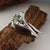Twig Bridal Set with polished Montana Sapphire Gemstone, Made-to-Order, Gold, Wedding Bridal Set Hand Sculpted by Dawn Vertrees