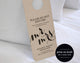 Wedding Door Hanger, Please Do Not Disturb Door Hanger, Door Hanger Printable, Wedding Favor, Wedding Printable, Instant Download #BPB133_11