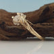 Twig Engagement Ring, Raw Uncut Rough White Sapphire in 14k Yellow, White, Green or Rose Gold (Solitaire Only) by Dawn Vertrees