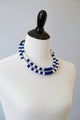 Kenyan Maasai beaded two strand Necklace Recyled Flipflop Bead Necklace Multi