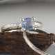 Blue Montana Sapphire Twig Bridal Set, Sterling Silver with Colorful Sapphires by Dawn Vertrees