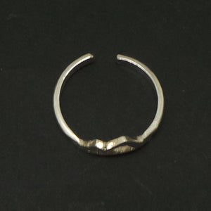 Silver Mountain Range Toe Ring