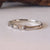 Raw Diamond Ring in 14K white gold, diamond wedding band by Dawn Vertrees
