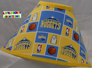 NBA Denver Nuggets Fabric Lamp Shade (10 Sizes to Choose From)