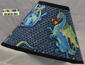 Dragons Fabric Lamp Shade (10 Sizes to Choose From)
