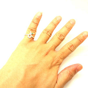Silver Avocado Ring