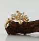 Raw Diamond Twig Engagement Ring, Premium Three Stone Custom Made-to-Order, Gold, Hand Sculpted by Dawn Vertrees