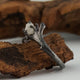 Raw Diamond Black Gold Engagement Set, 14k Yellow Gold Black Rhodium, Twig Wedding Set, Engagement Rings by Dawn Vertrees