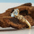 Blue Montana Sapphire Twig Bridal Set, 14k Gold with Colorful Sapphires, Hand Faceted by Dawn Vertrees