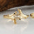 Raw Diamond Twig Engagement Ring, Wedding Set, 14k Goldby Dawn Vertrees