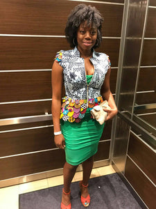 Scalloped Ankara Vest
