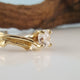 Moissanite Engagement Ring set, Branch Style Engagement Rings, Moissanite Diamond Wedding ring set by Dawn Vertrees Jewelry