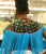 Ohemaa Ankara Print laced bib withFRINGE-