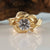 Gold Moissanite Leaf and Twig Engagement Ring in 14k or 18k, Branch Style wedding Ring by Dawn Vertrees