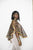 Bronzed and Brown Ankara laced cape _ extra large high low