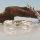Hand Sculpted Leaf Twig and Vine Eternity Ring, Branch promise Ring with Leaves and Vines by Dawn Vertrees
