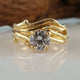 Moissanite Engagement Ring set, Branch Style Engagement Rings, Moissanite Diamond Wedding ring set by Dawn Vertrees Jewelry