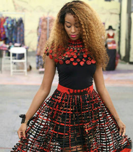 Ankara laced one lenght Skirt
