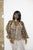 Bronzed and Brown Ankara laced cape _ extra large high low