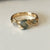 14k Rose Gold Emerald and Diamond Engagement Ring