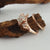 Raw Three Diamond Twig Engagement Ring, Raw Uncut White Diamond Branch Bridal Set, Custom Made-to-Order, Hand Sculpted Gold Wedding ring