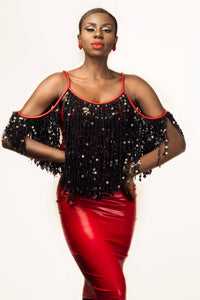 Modern Kofi Beads Vest- Handmade in Ghana