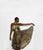 Bronzed and Gold highlow Ankara Laced Skirt