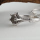 Raw Uncut Rough Twig Diamond Solitaire Engagement Ring in Gold, Wedding Ring, Bridal Set Hand Sculpted by Dawn Vertrees