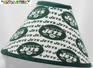NFL Football New York Jets Fabric Lamp Shade (10 Sizes to Choose From)