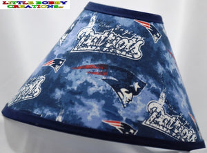 NFL Football New England Patriots Fabric Lamp Shade (10 Sizes to Choose From)