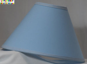 LBC's Solid LIGHT BLUE Fabric Lamp Shade (10 Sizes to Choose From!!!)