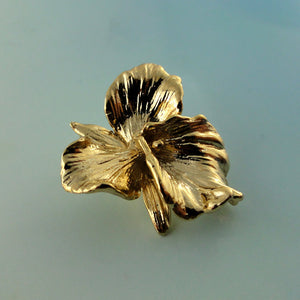 Cattleya Orchid Pendant in 14k Yellow/White or Rose Gold by Dawn Vertrees (Pendant Only)