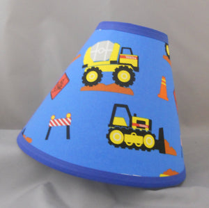 Construction Tonka Trucks Lamp Shade (10 Sizes to Choose From)