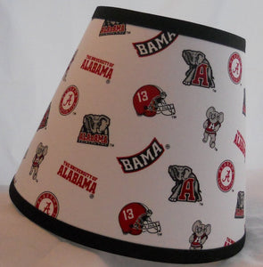 NCAA University of Alabama Fabric Lamp Shade   (10 Sizes to Choose From!)