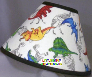Dinosaur Fabric Lamp Shade (10 Sizes to Choose From)
