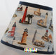 Nautical Lighthouse Fabric Lamp Shade (10 Sizes to Choose From!)