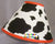 Cow Pattern Fabric Lamp Shade. You Choose the TRIM COLOR! (10 Sizes to Choose From!)