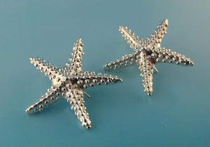 Starfish Ear Wire Earrings, Sterling Silver Starfish Earrings, Sea Star Earrings, Beach Design, Wedding Jewelry