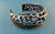 Fusion Sea Fan Coral and Starfish Curved Cuff, Sea Life Jewelry, Ocean Inspired Jewelry