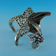 Fusion Shell and Sea Fan Coral Ring, Sterling Silver Ring, Ocean Jewelry, Beach Jewelry, Statement Ring,