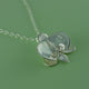 Phalaenopsis Orchid Charm Necklace in Sterling Silver, Orchid Jewelry, Wedding Jewelry, Bridesmaid Jewelry, Orchid Charm Necklace
