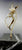 Ghost Orchid Bronze Sculpture with a Black Marble Base