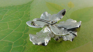 Cattleya Necklace, Silver Flower Necklace, Silver Orchid Necklace, Silver Necklace, Cattleya Orchid, Wedding Bridesmaid Gifts