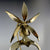 Ghost Orchid Bronze Sculpture with a Black Marble Base