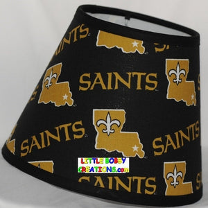 NFL Football New Orleans Saints Fabric Lamp Shade (10 Sizes to Choose From)