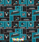 San Jose Sharks NHL Hockey Fabric Lamp Shade (All Handmade After Order is Placed)  (10 Sizes to Choose From)