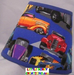 Muscle Cars & Hot Rod Fabric Lamp Shade (10 Sizes to Choose From!!!)